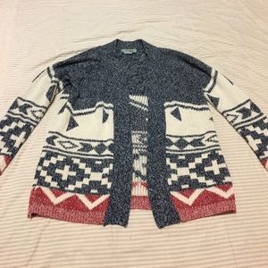 Tribal cardigan sweater